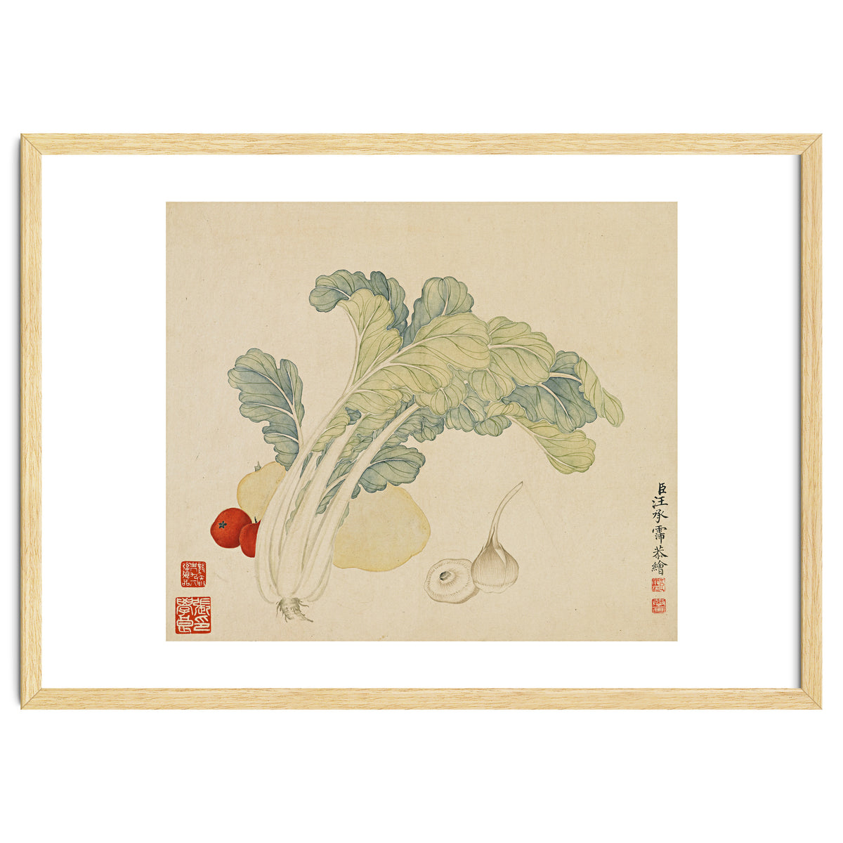 Wang Chengyu ~flowers, Vegetables, Chinese Cabbage, Potatoes, Garlic, Tomatoes, Vegetables