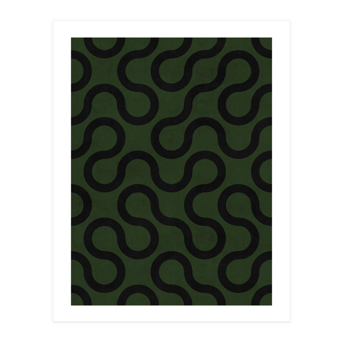 My Favorite Geometric Patterns No.33 - Deep Green (Print Only)