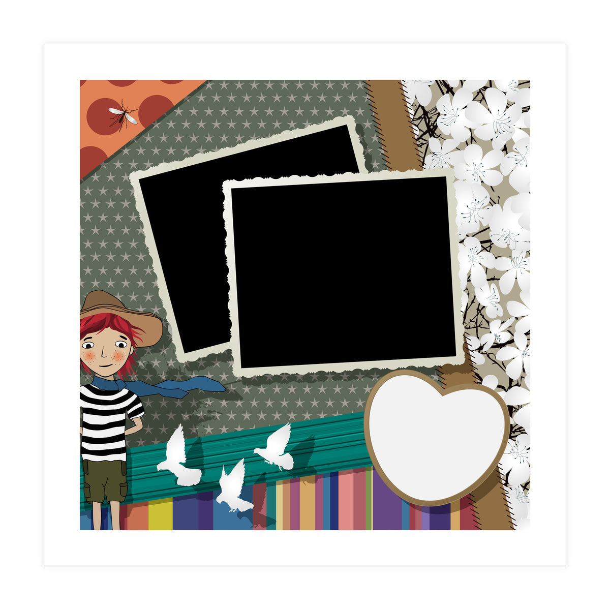 Vintage Photos Collage (Print Only)