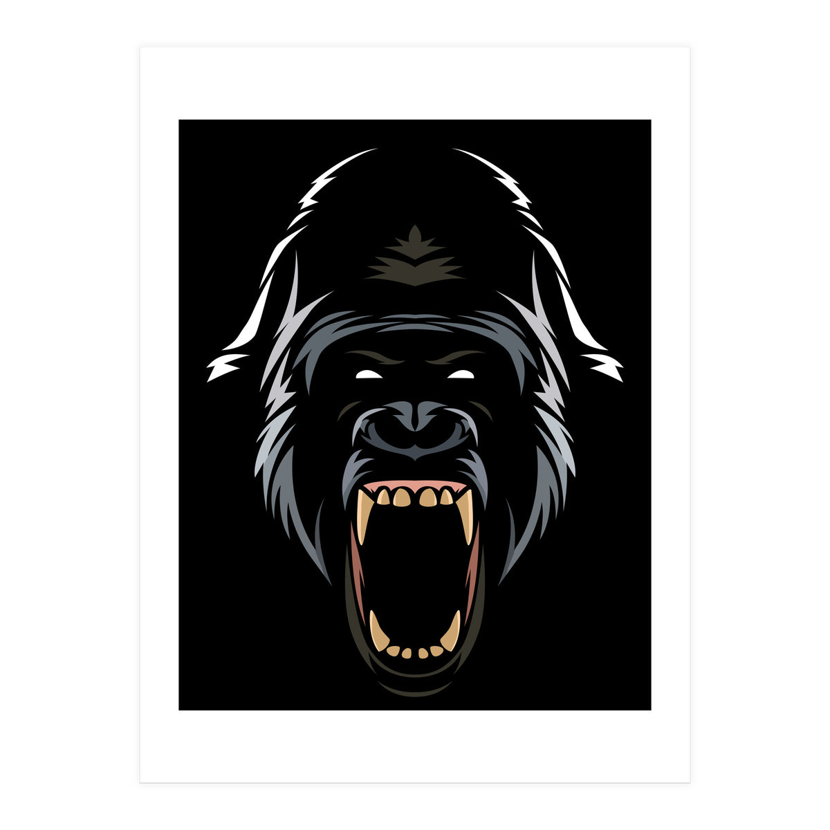 Gorilla Tribal (Print Only)