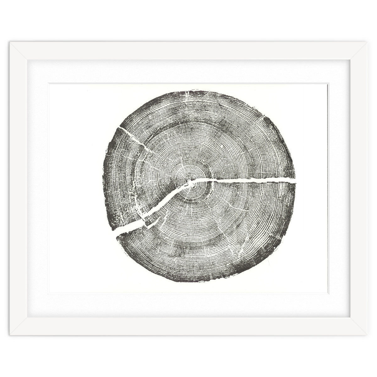 Rock Canyon, Tree Ring Print, Woodblock