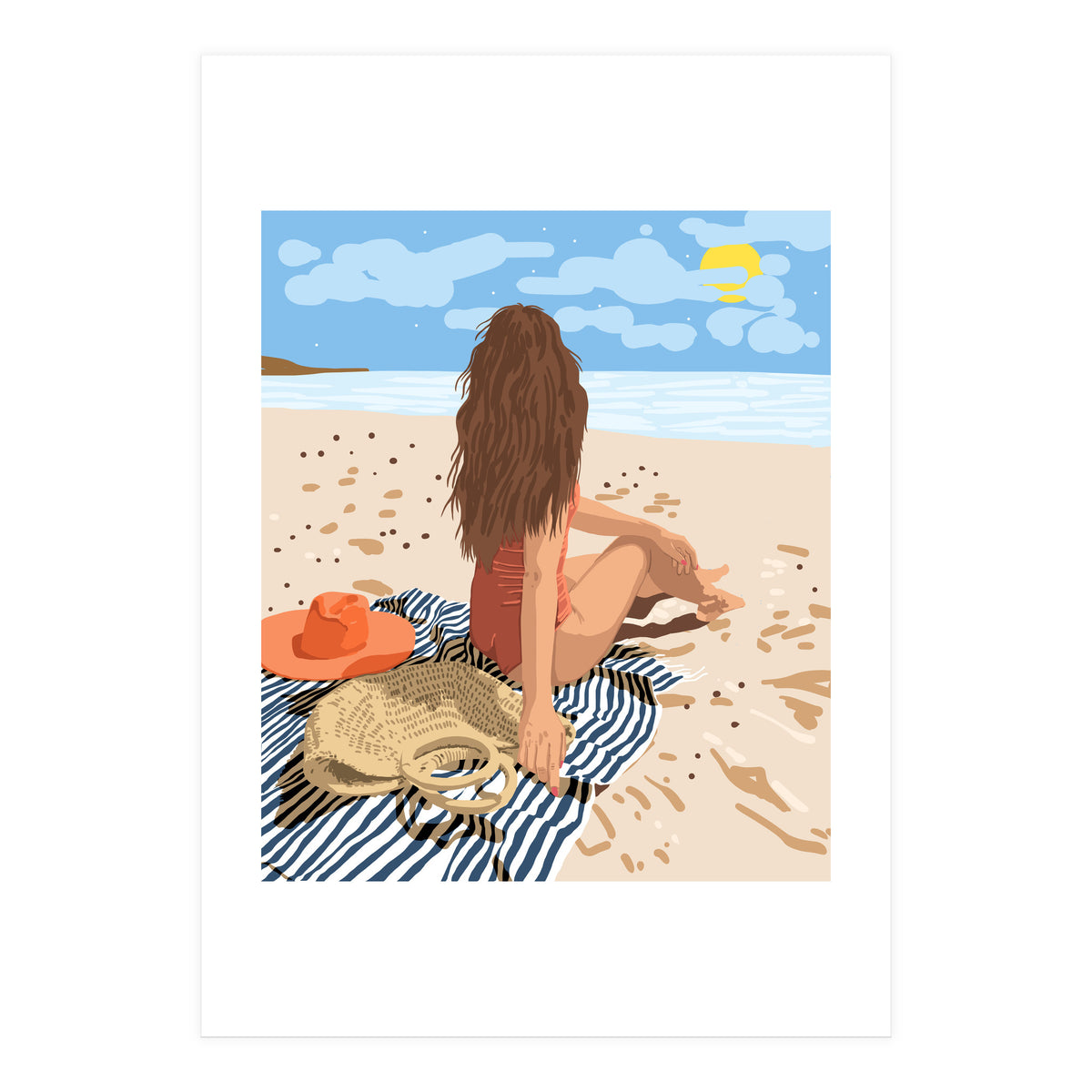 The Art Of Life Is To Live In The Moment (Print Only)