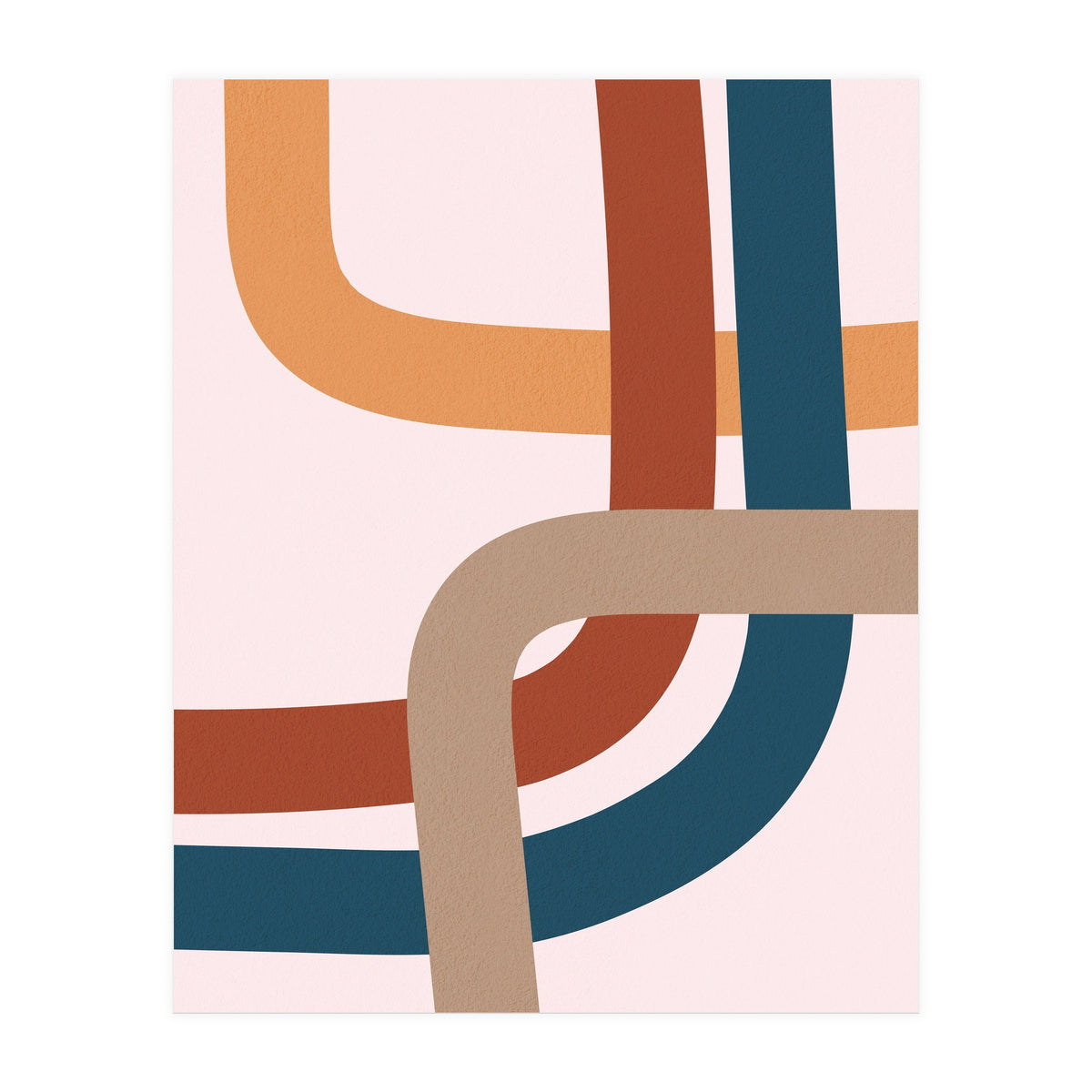 Abstract Colorful Line Art I (Print Only)