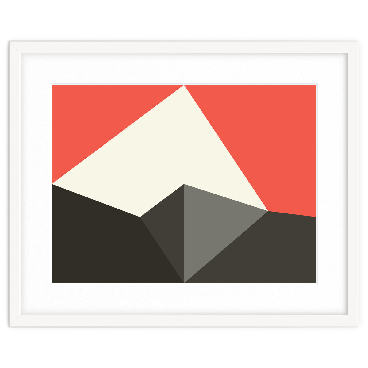 Geometric Shapes No. 77 - pink & grey