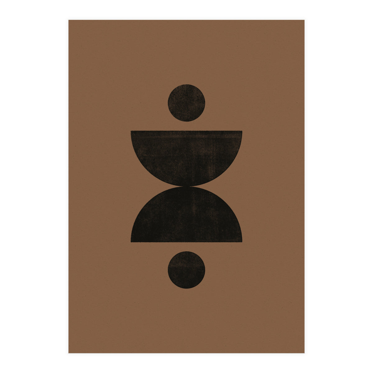 Mid-Century Modern No.27 - Woodblock Print (Print Only)