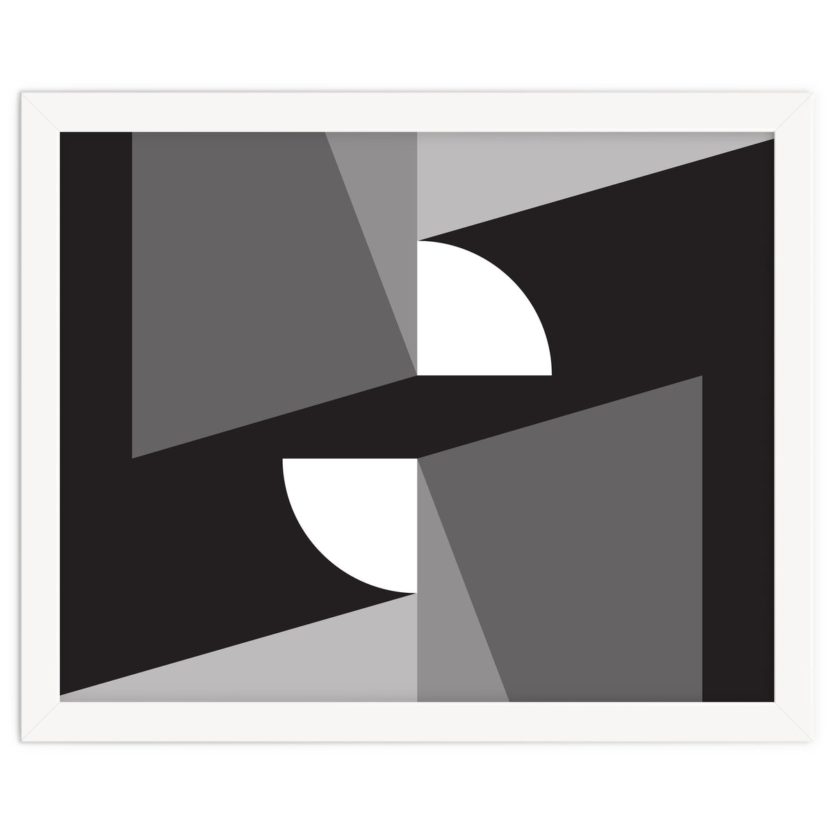 Geometric Shapes No. 11 - monochrome