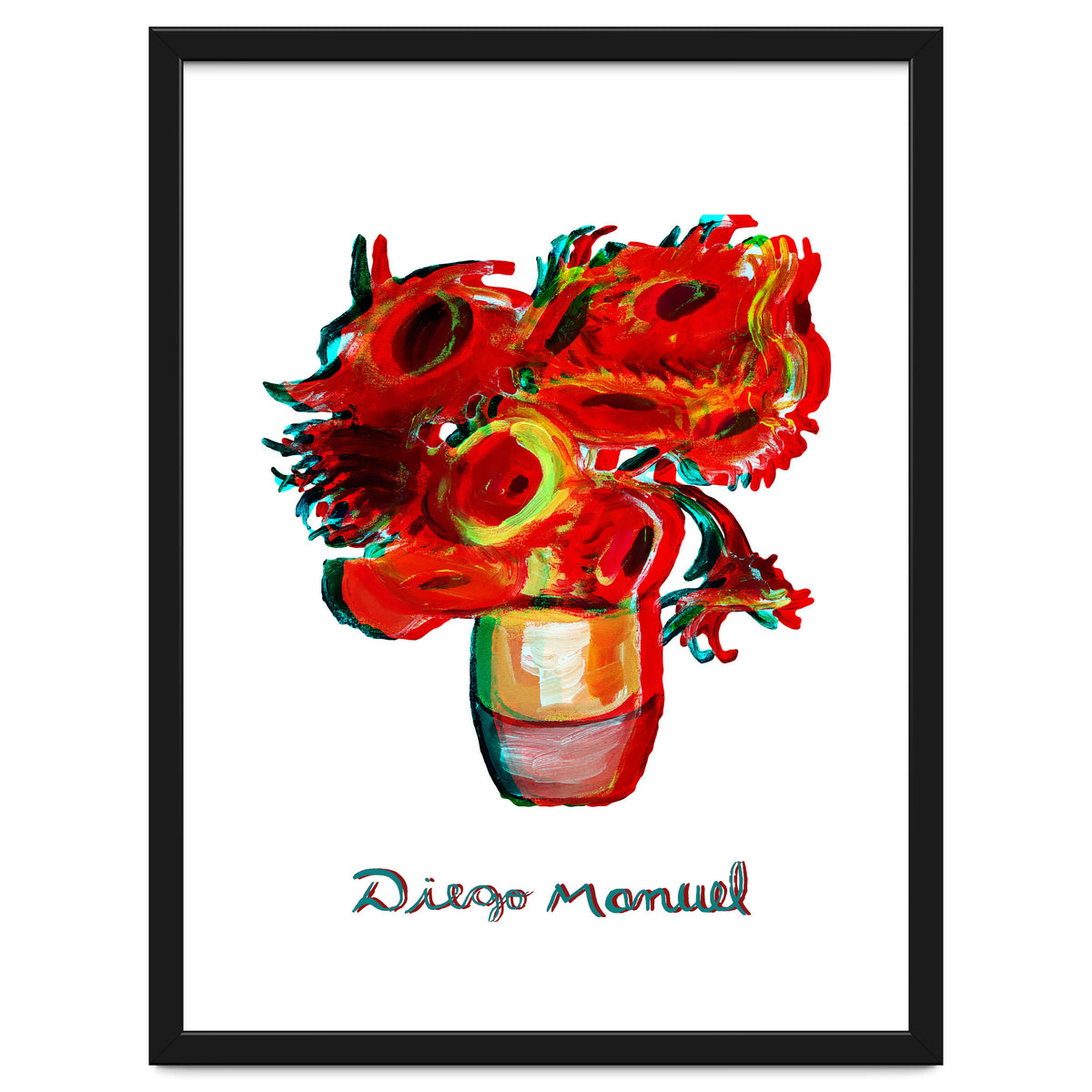 Florero Fondo Blanco 3d 2