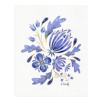 Protea Floral | Blue (Print Only)