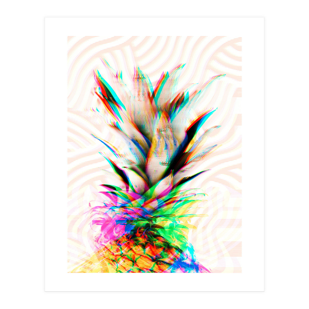 Pineapple Glitch (Print Only)
