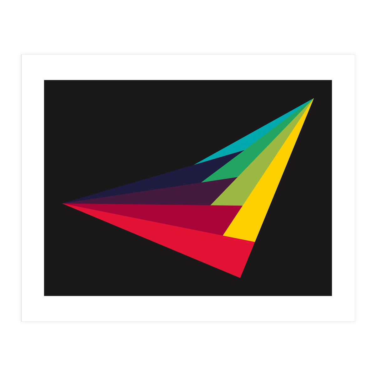 Geometric Shapes No. 40 - rainbow (Print Only)