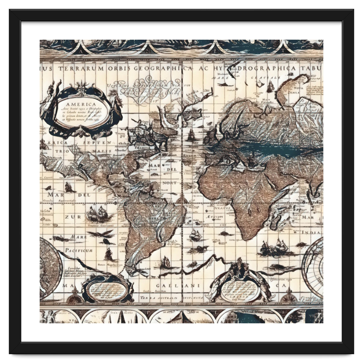 Antique Mapa Mundi revisited