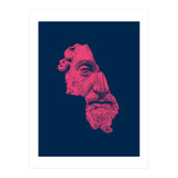 MARCUS AURELIUS ANTONINUS AUGUSTUS / prussian blue / vivid red (Print Only) thumbnail