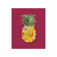 Pineapple Floral Pink (Print Only)