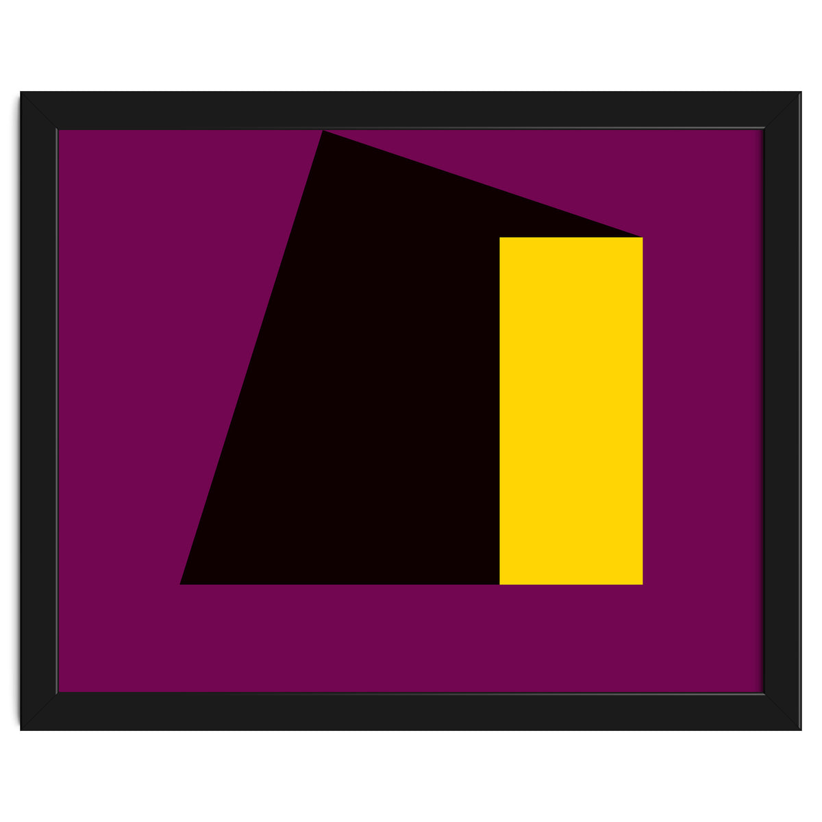 Geometric Shapes No. 55 - purple & yellow