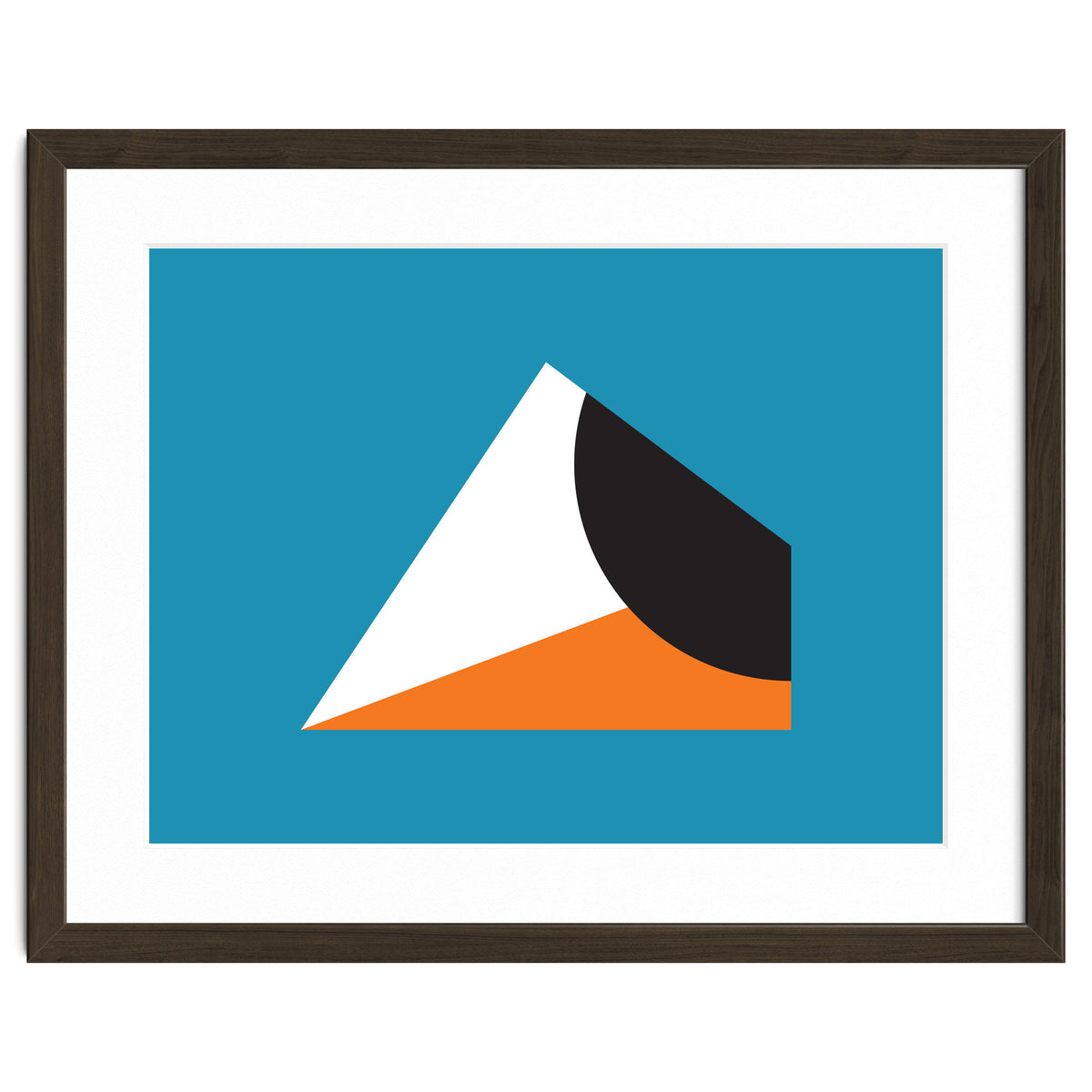 Geometric Shapes No. 16 - blue & orange