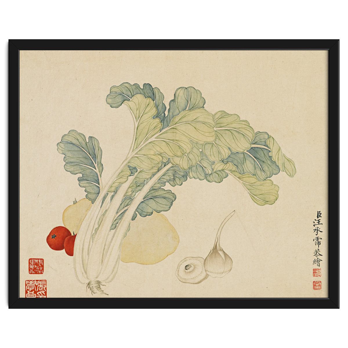Wang Chengyu ~flowers, Vegetables, Chinese Cabbage, Potatoes, Garlic, Tomatoes, Vegetables