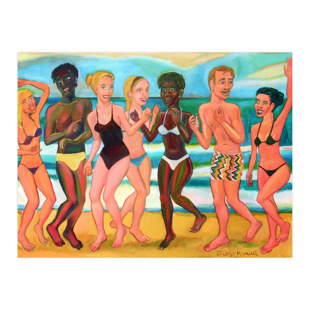 Fiesta En La Playa 8 (Print Only)