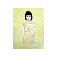 Untitled #75 Nude on a yellow-green ground (Print Only)