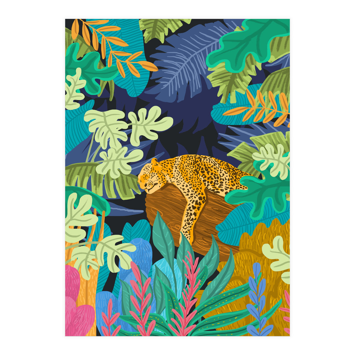 Sleeping Panther (Print Only)