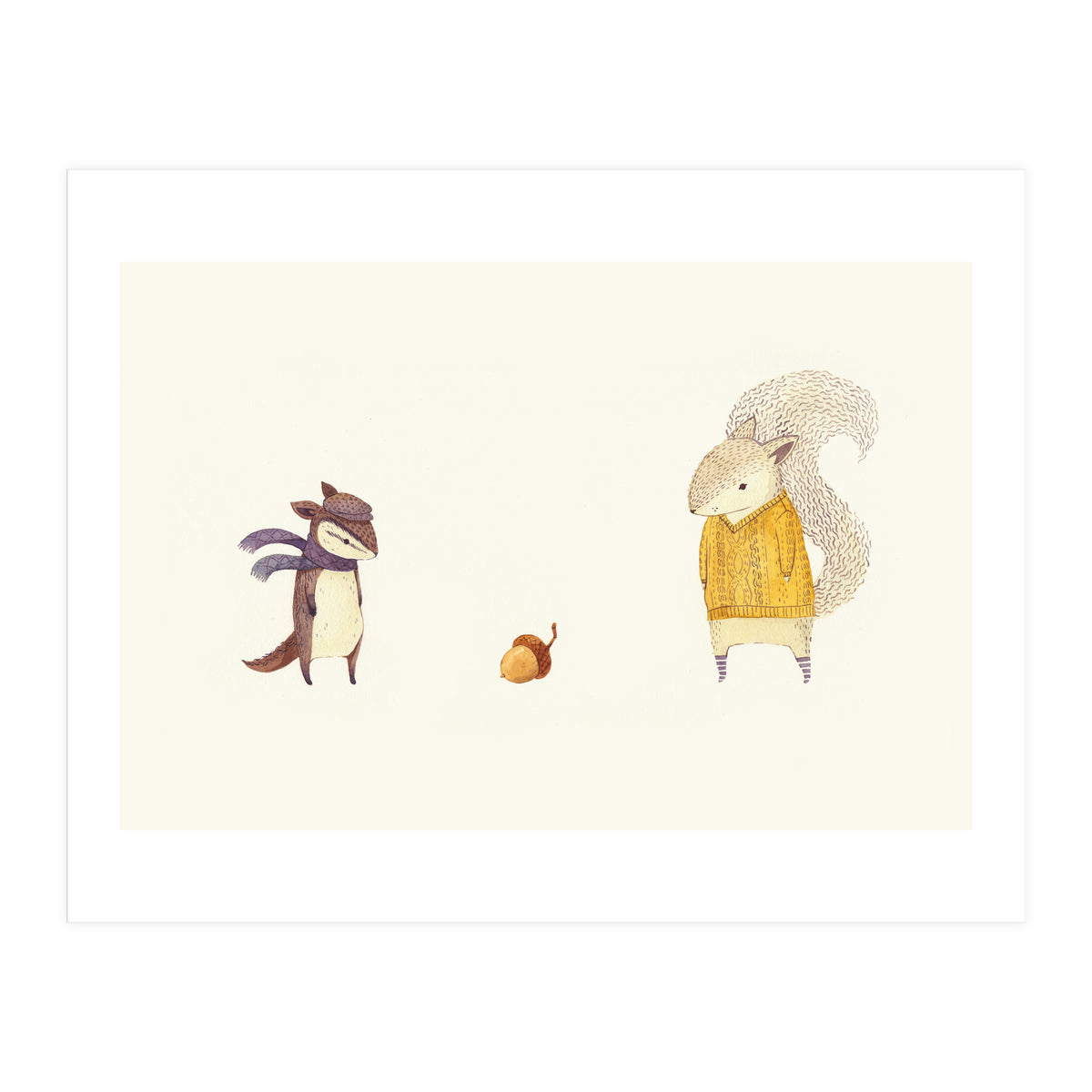 The Last Acorn Of Autumn (Print Only)