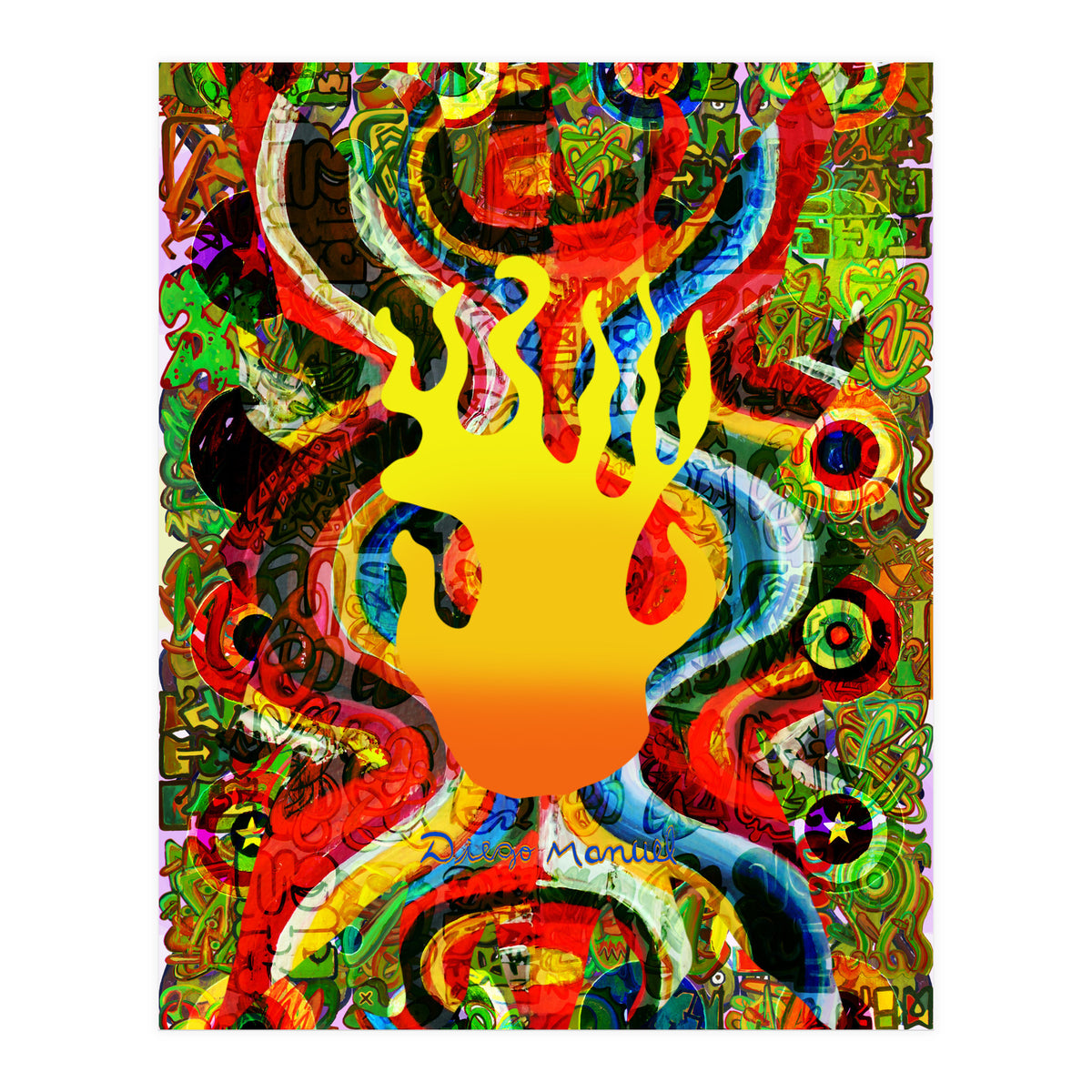 Fuego Y Graffiti 17 (Print Only)