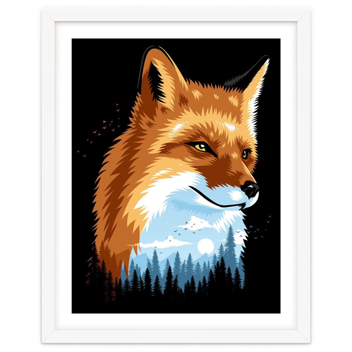 Fox Colors Forest