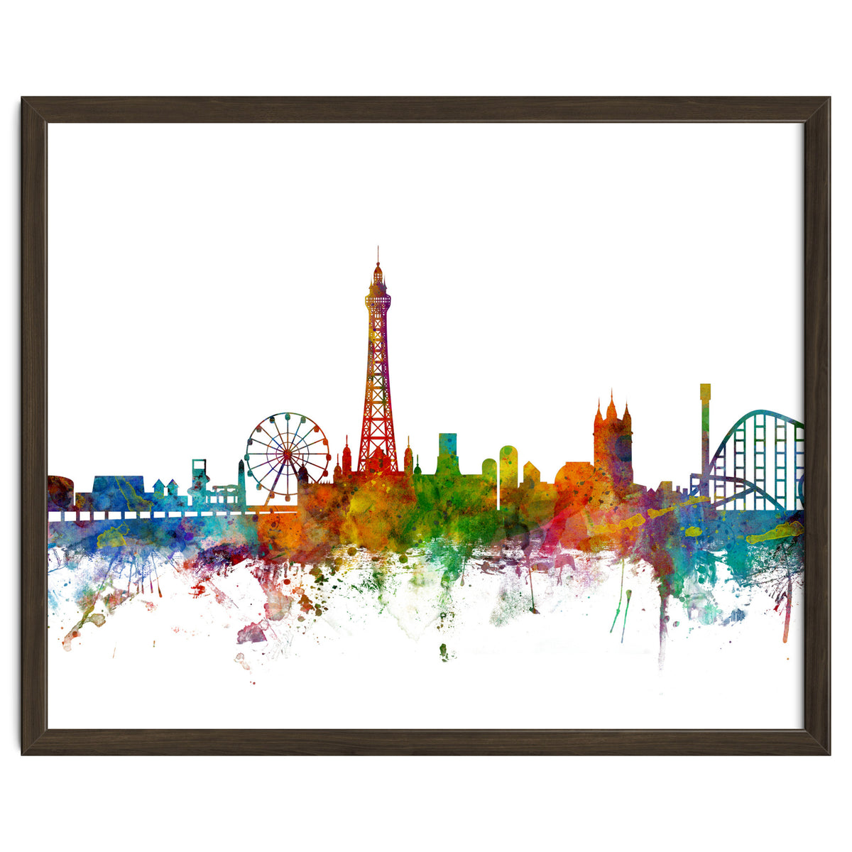 Blackpool England Skyline