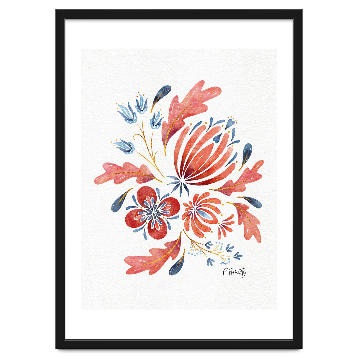 Protea Floral | Coral