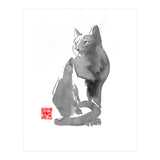 Chat Gris (Print Only) thumbnail