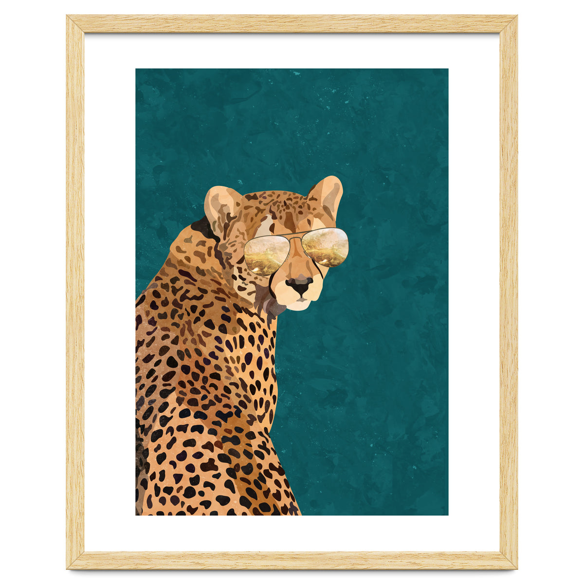 Cool Cat Cheetah Gold and Green