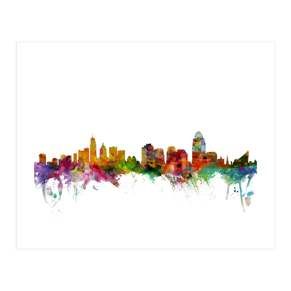 Cincinnati Ohio Skyline (Print Only)