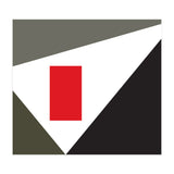 Geometric Shapes No. 86 - grey & red (Print Only) thumbnail