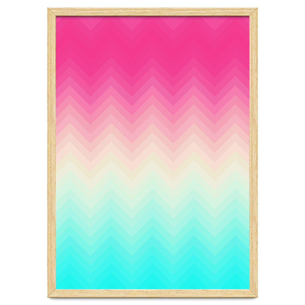 Chevron pink and blue