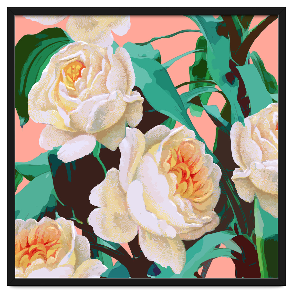 Tropical & White Blossom