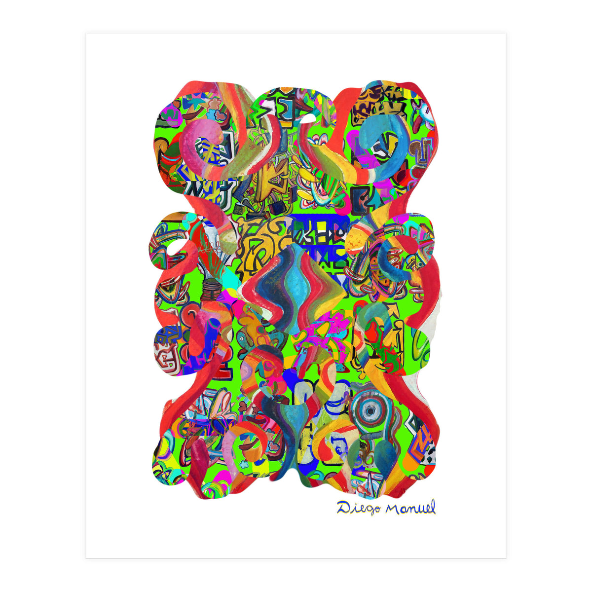Pop Abstract Asimetrico 22 Copia (Print Only)