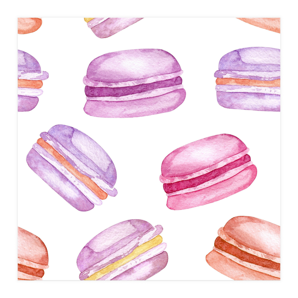 Delicious macaroons (Print Only)
