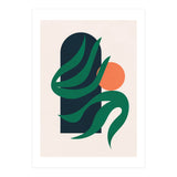 Mid Century Modern Botanical Geometric Art (Print Only) thumbnail