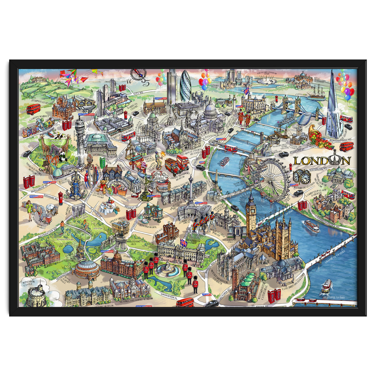 London Map Illustration