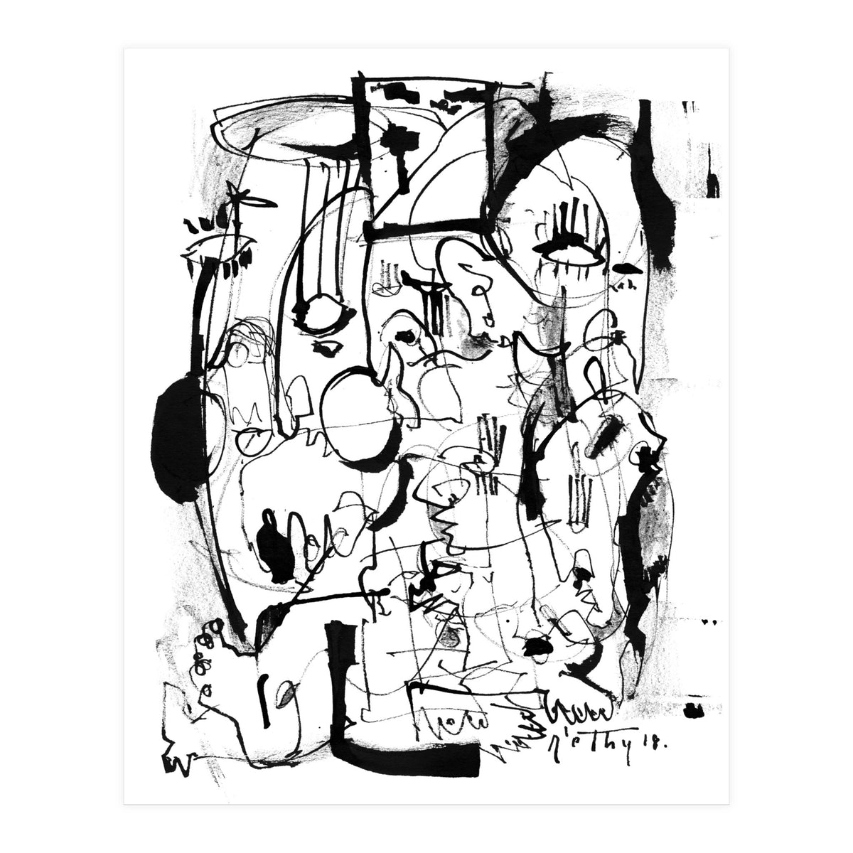 Inside The Mind - b&w (Print Only)