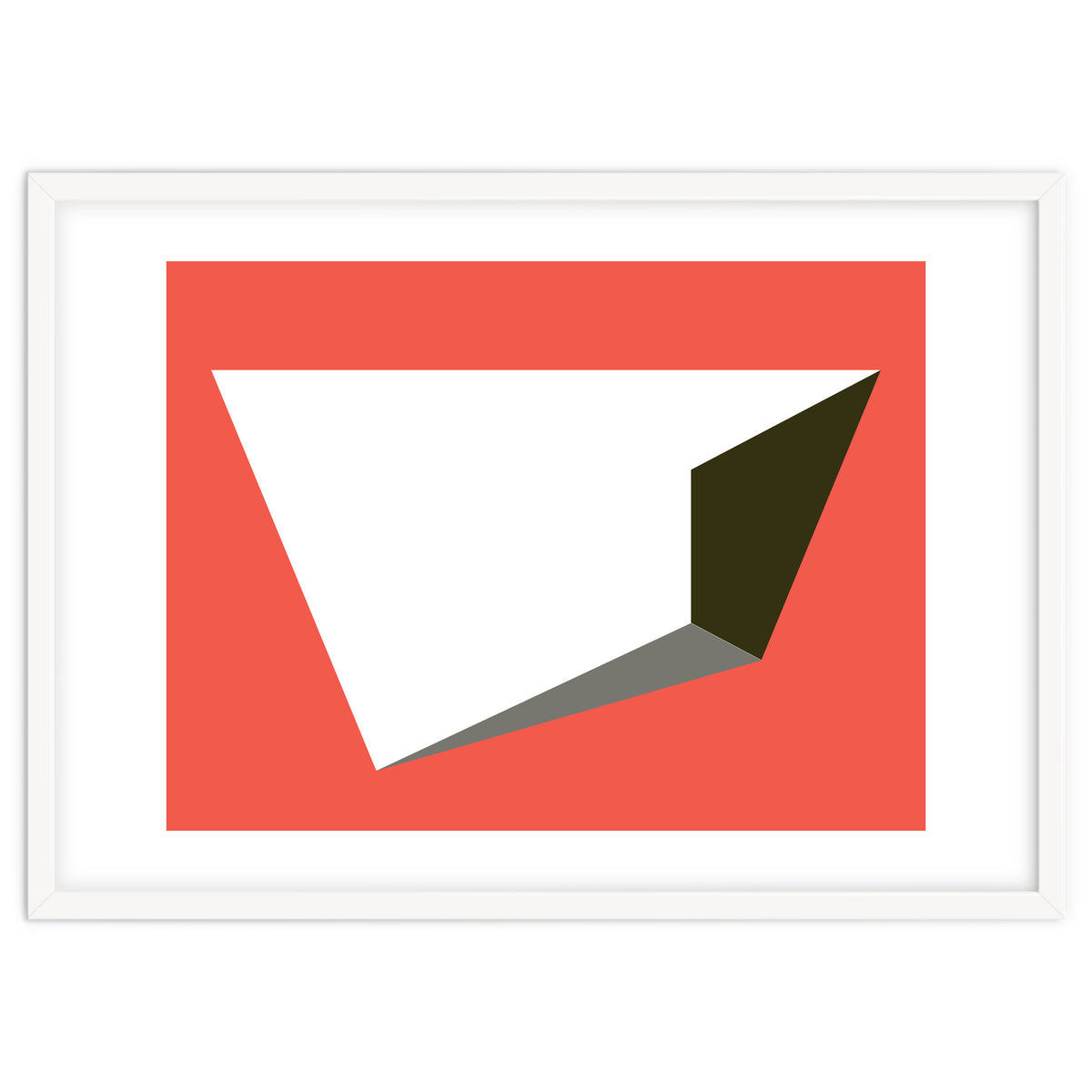 Geometric Shapes No. 81 - pink, grey, black & white