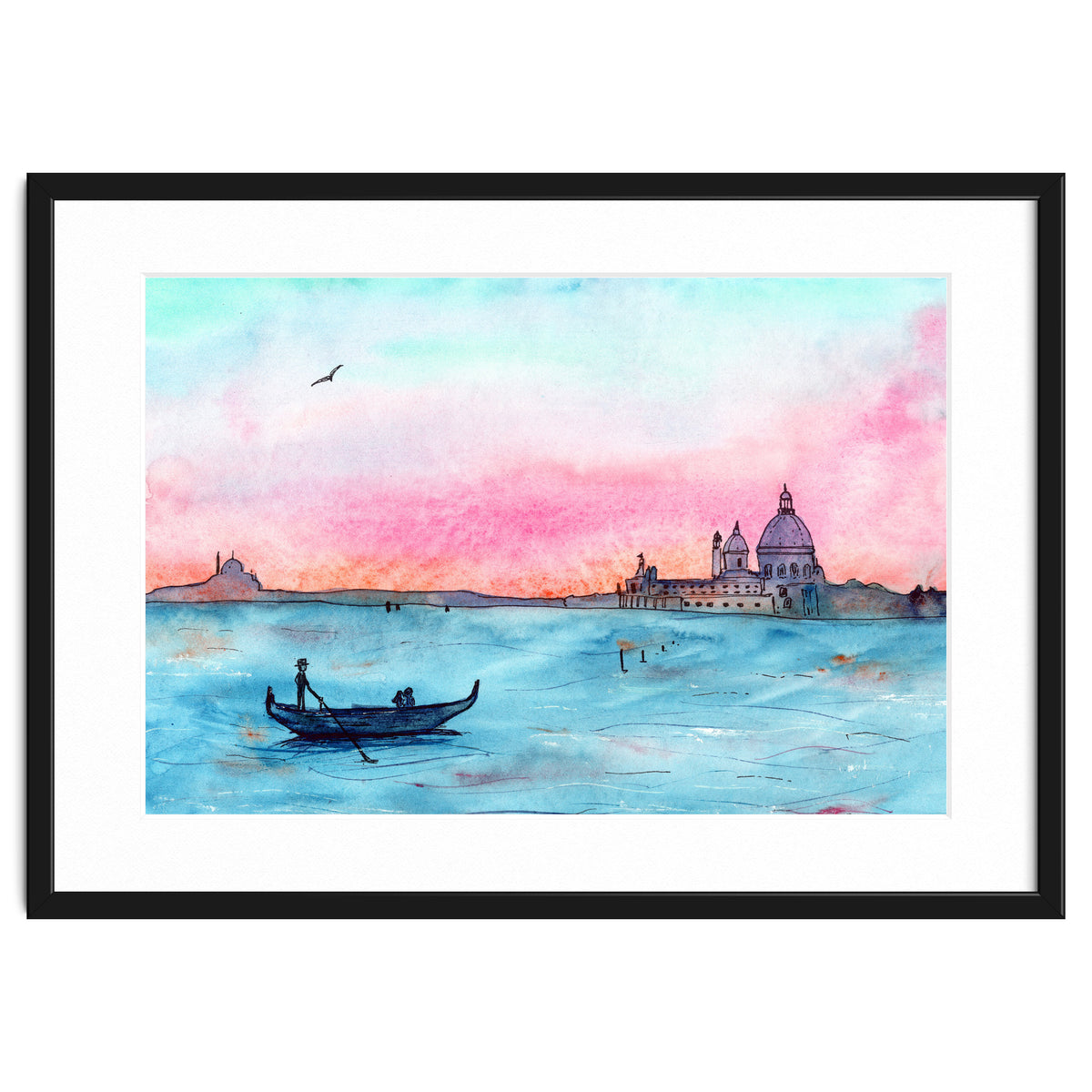 Sunset in Venice || watercolor