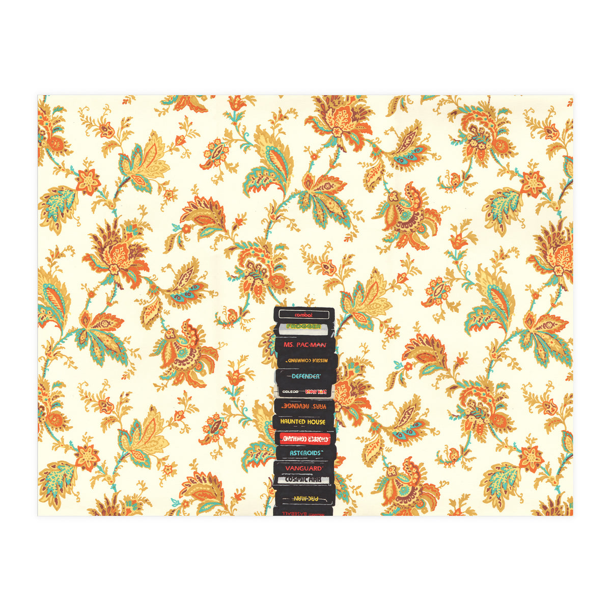 Atari & Flower Wallpaper (Print Only)