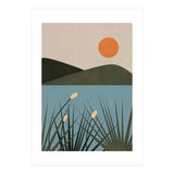 Mountain Lake Sun Boho (Print Only) thumbnail