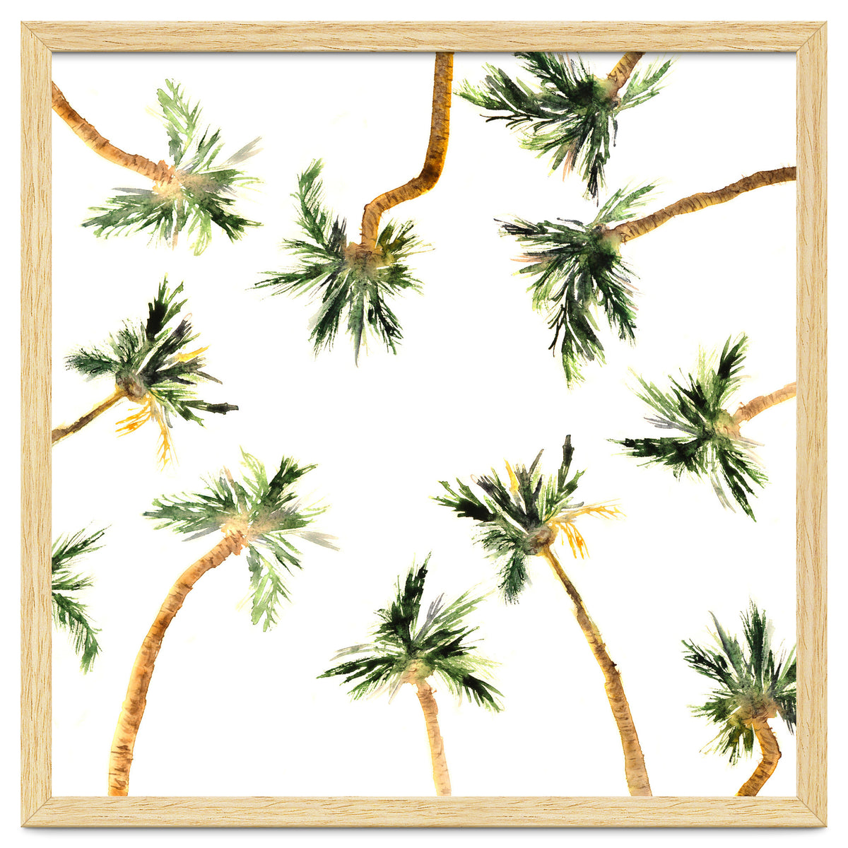 Under the coconut palms || watercolor