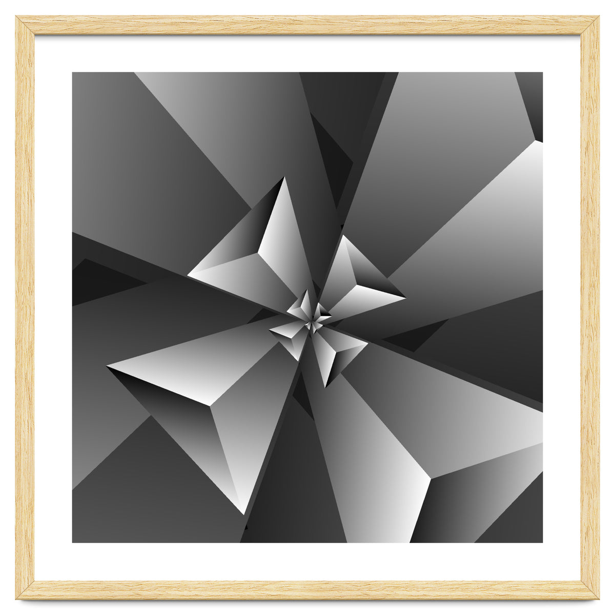 Blackish Trendy Triangle Pattern