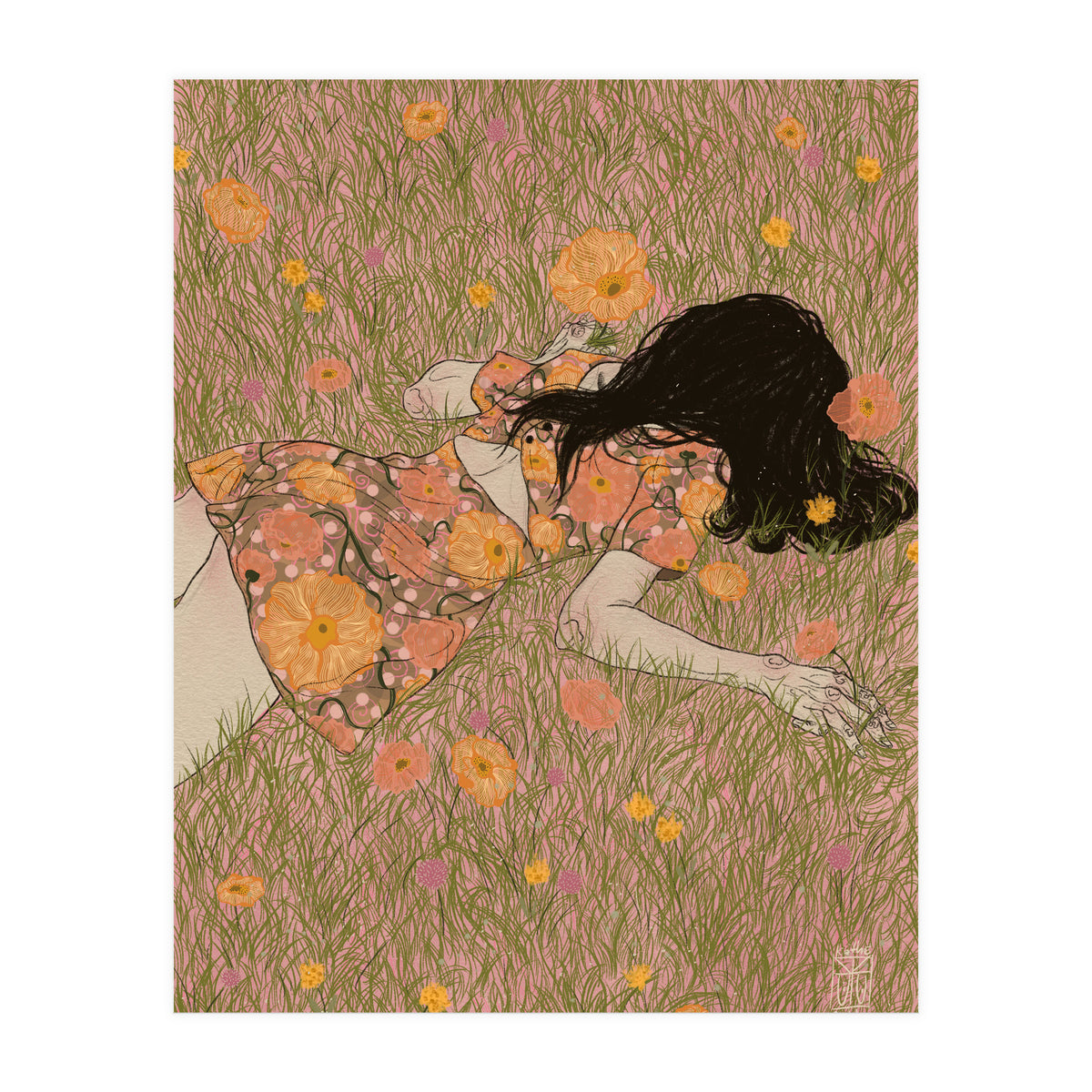 Grass as soft as cotton candy (Print Only)