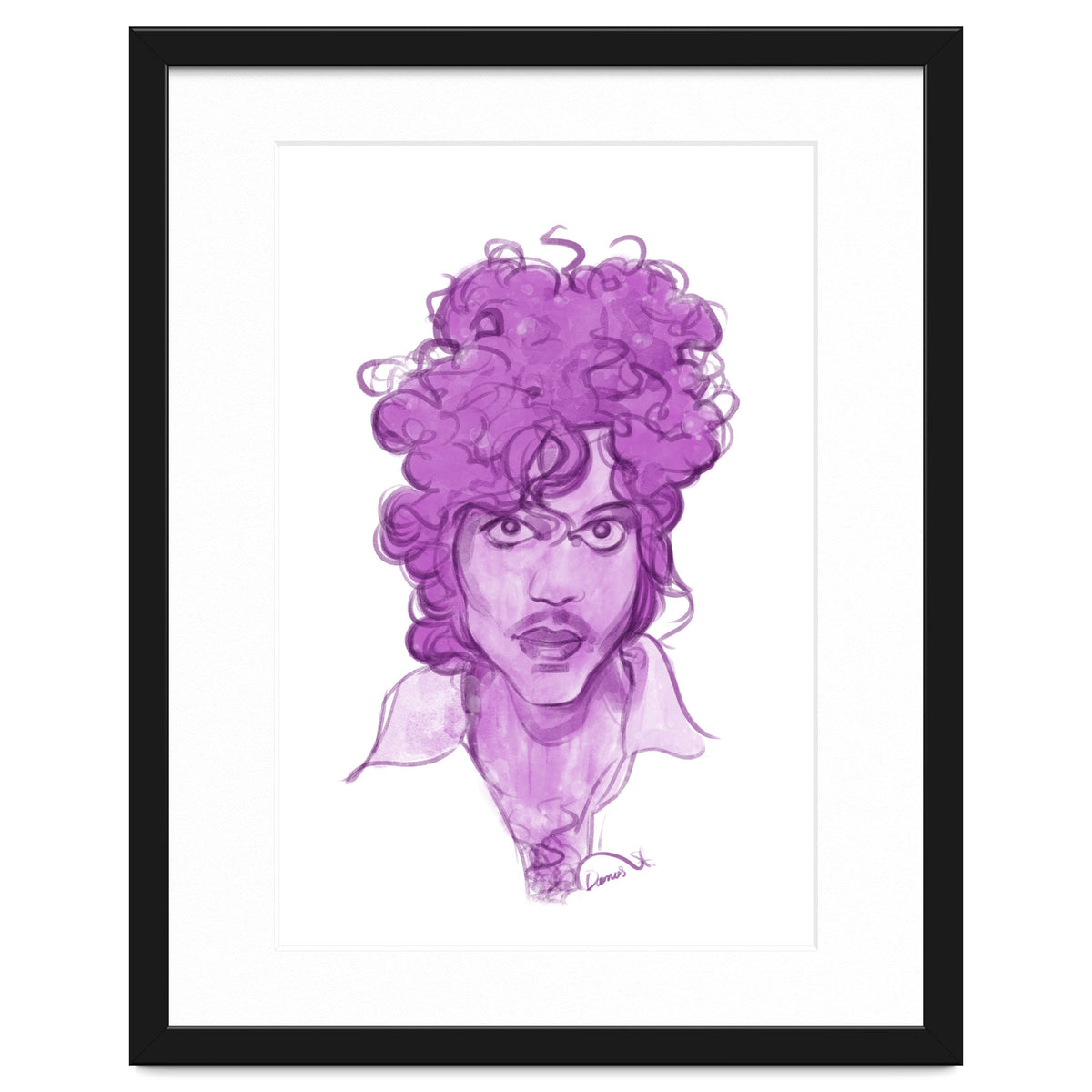Prince Watercolor illustration