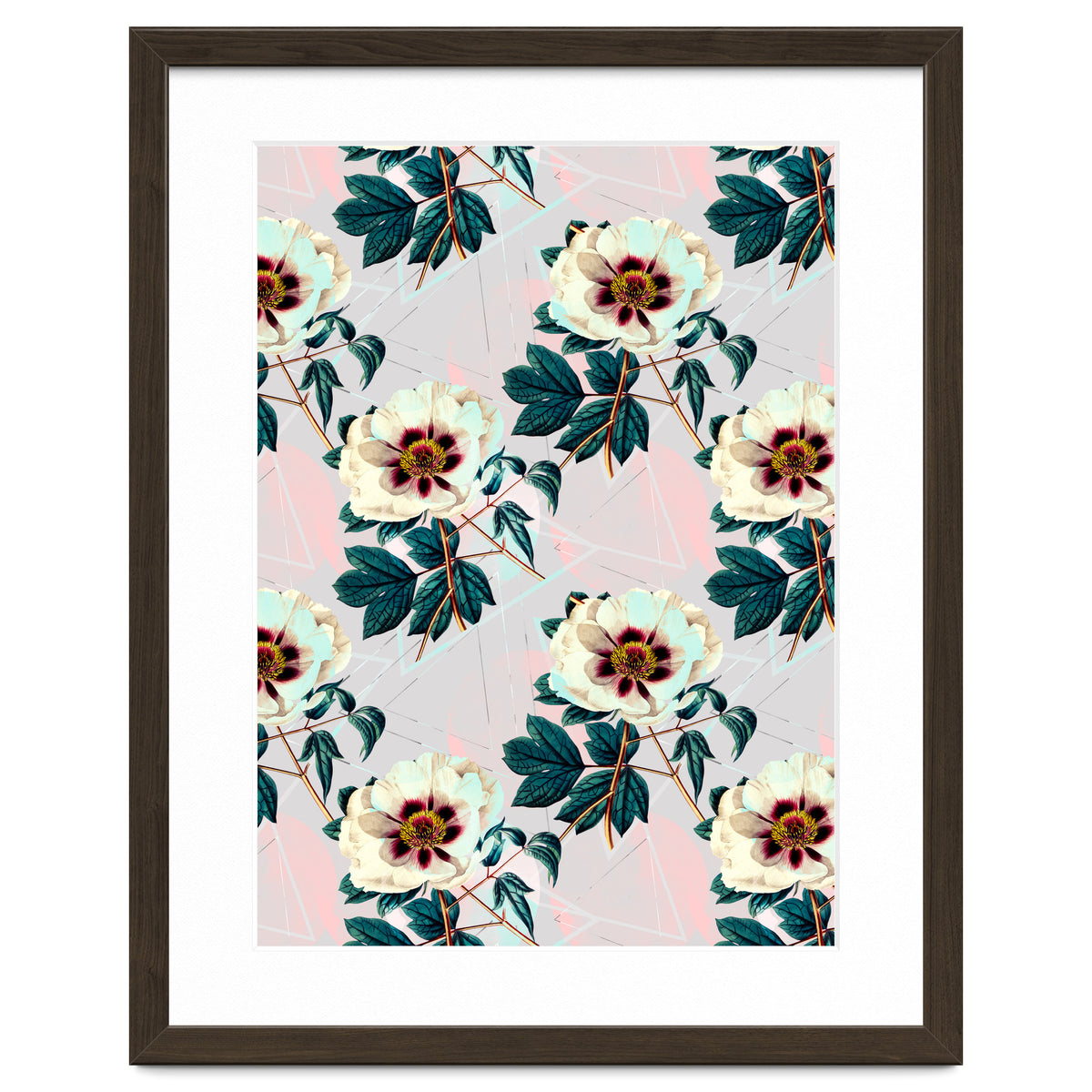 Flowery blooming with geometric