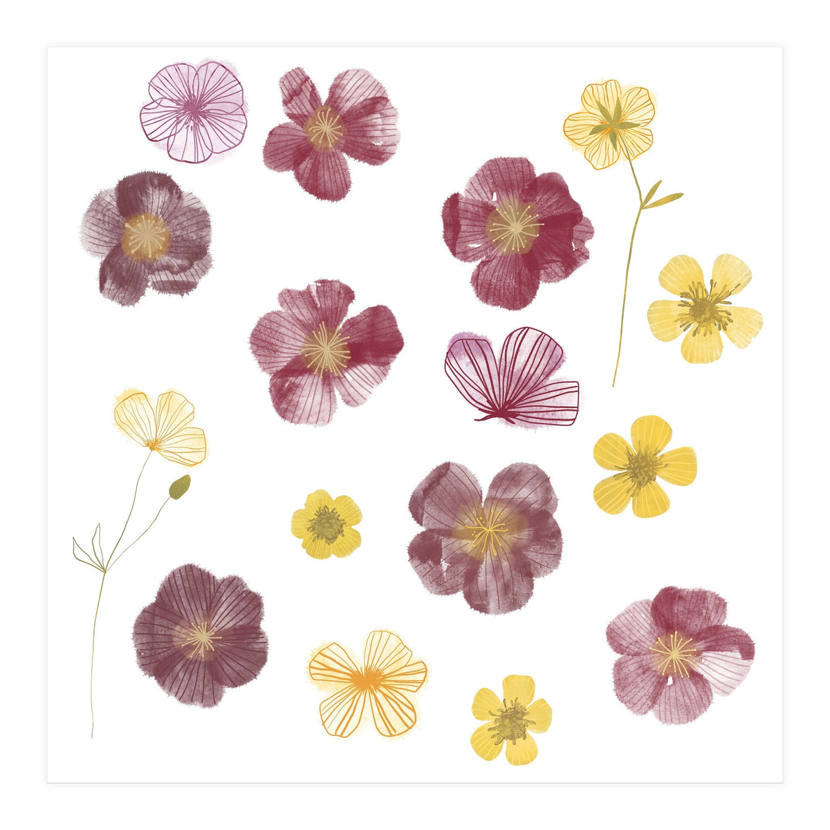 Pressed Flowers (Print Only)