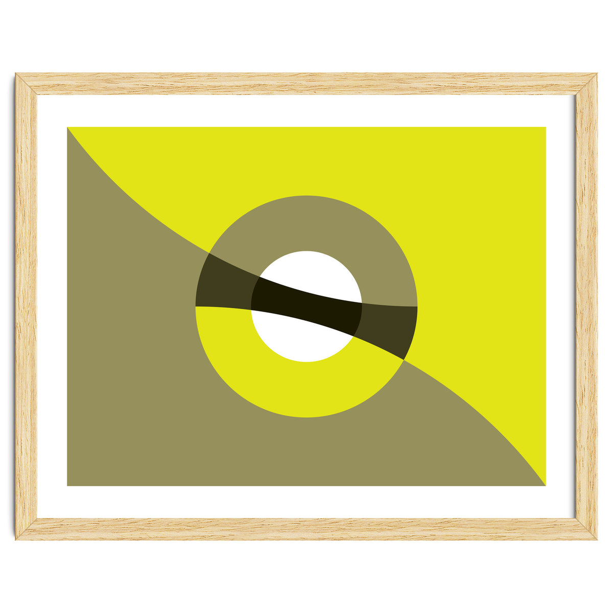 Geometric Shapes No. 44 -  mustard & beige